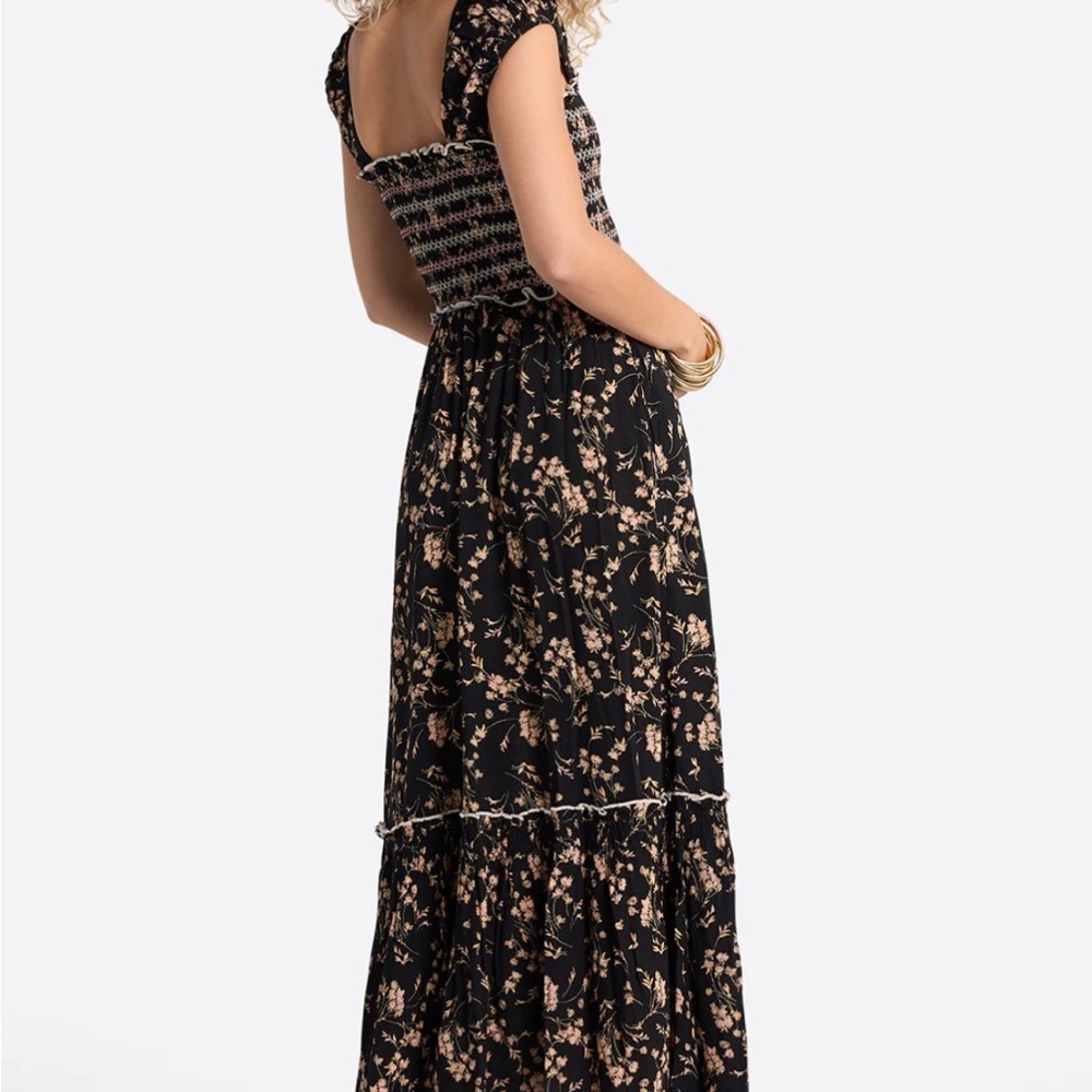 NWT-Jessica Simpson Black Floral Maxi Dress-*Multi Seasonal - Picture 3 of 3